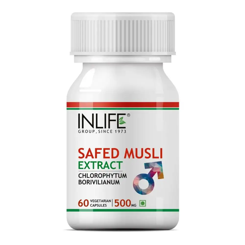 INLIFE Safed Musli Extract 500 mg,  60 veggie capsule(s)