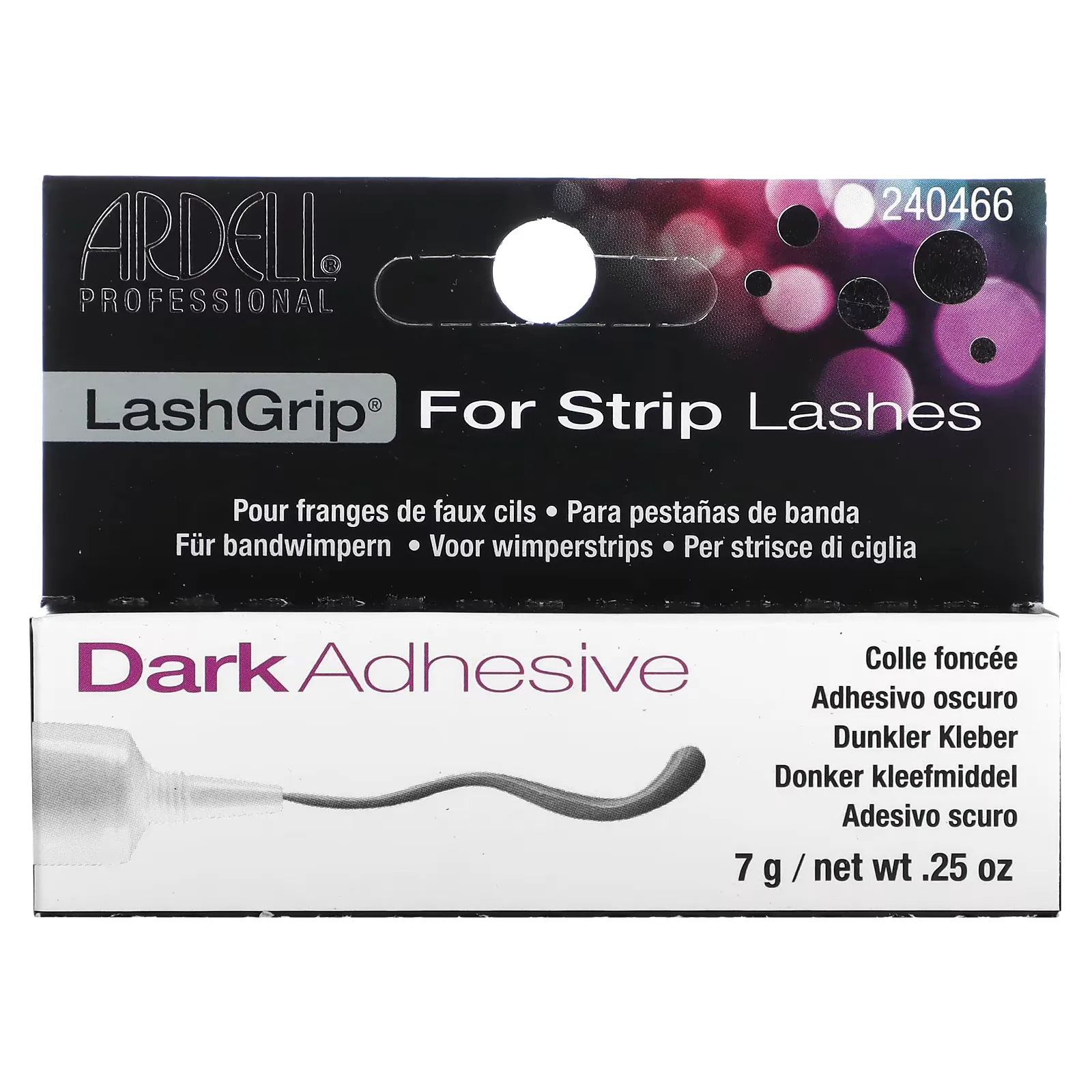 LashGrip, For Strip Lashes, Dark Adhesive, .25 oz (7 g)