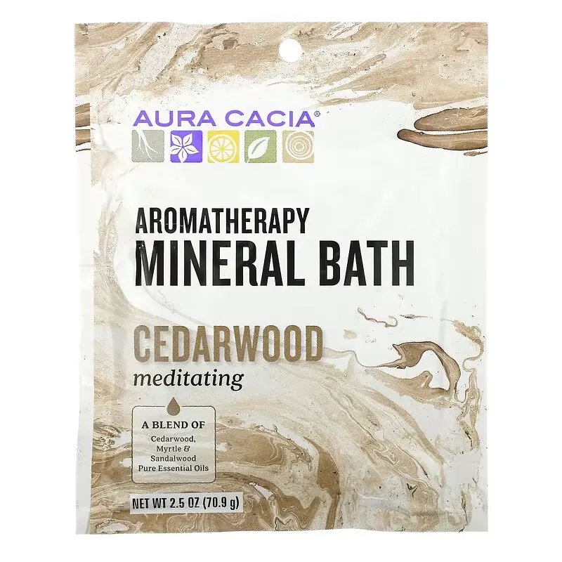 Aromatherapy Mineral Bath, Meditating Cedarwood, 2.5 oz (70.9 g)