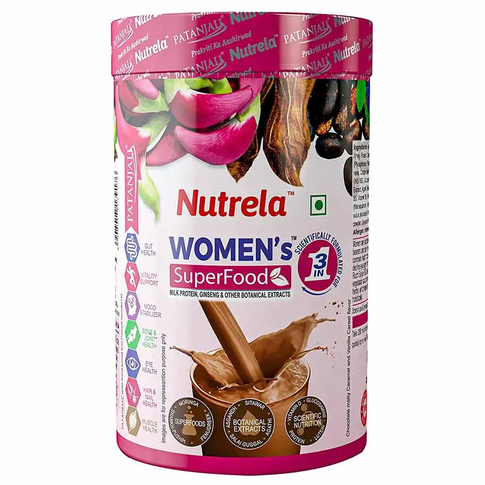 Patanjali Nutrela Women's Superfood,  Chocolate Malty Caramel  400 g