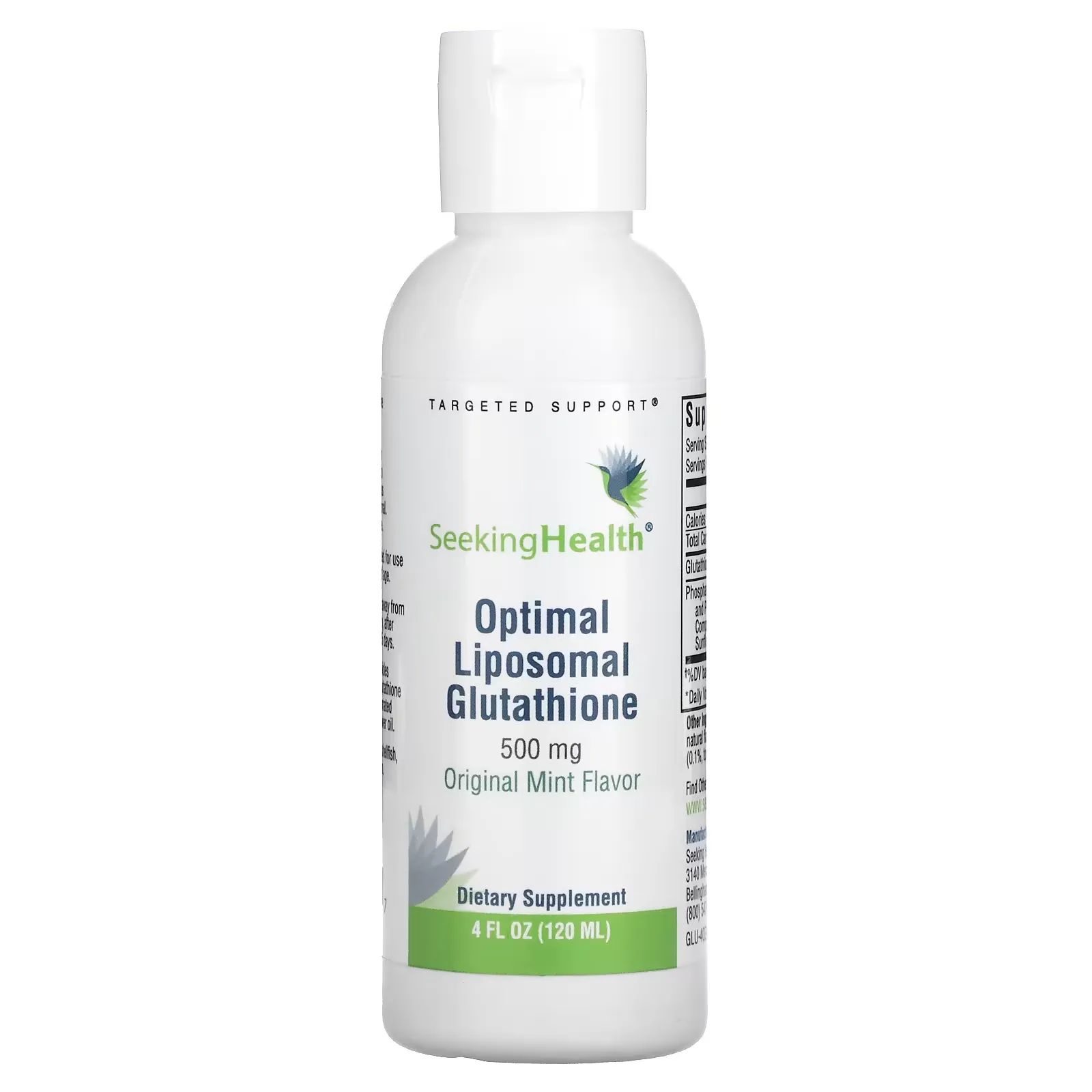 Optimal Liposomal Glutathione, Original Mint, 500 mg, 4 fl oz (120 ml)