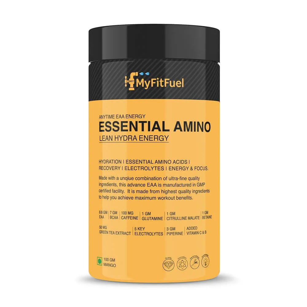 MyFitFuel Anytime Eaa Energy Essential Amino Lean Hydra Mango