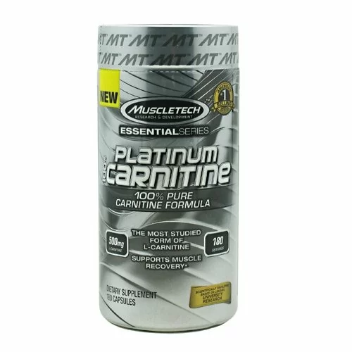 Platinum Carnitine By MuscleTech, Essential Series 180 Caps