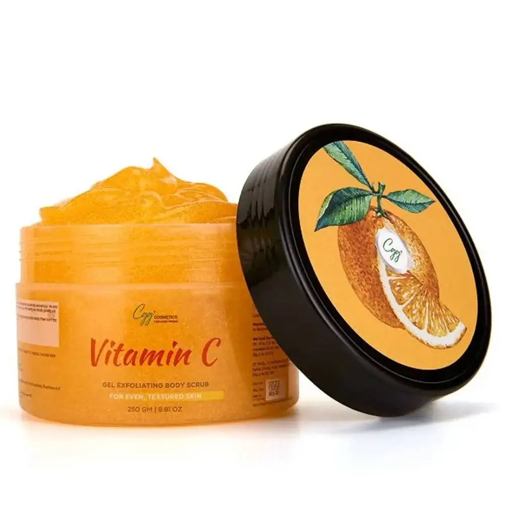 CGG Cosmetics Vitamin C Gel Exfoliating Body Scrub,  250 g  for Even, Textured Skin