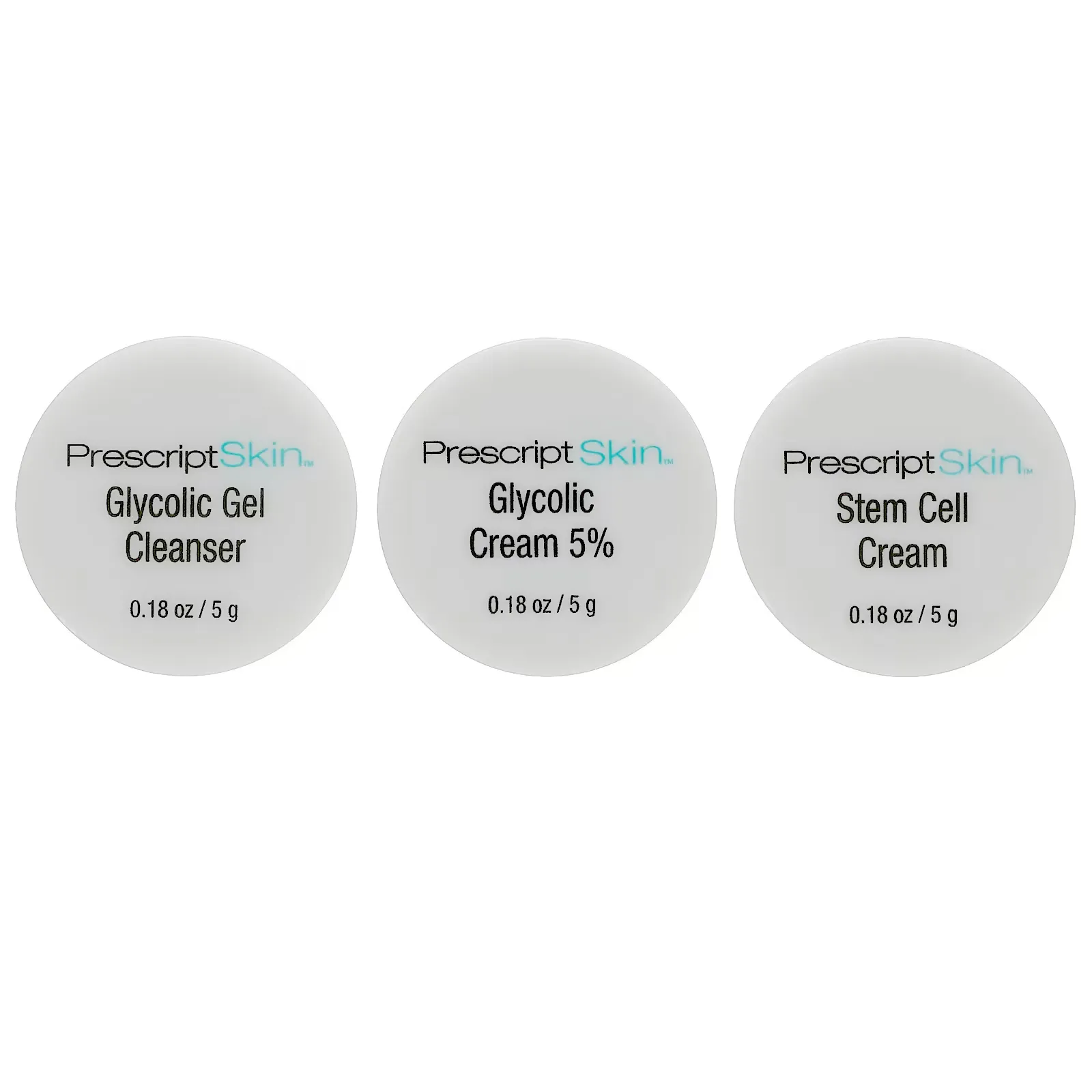 Glycolic Trial Set, 3 Jars, 0.18 oz (5 g) Each