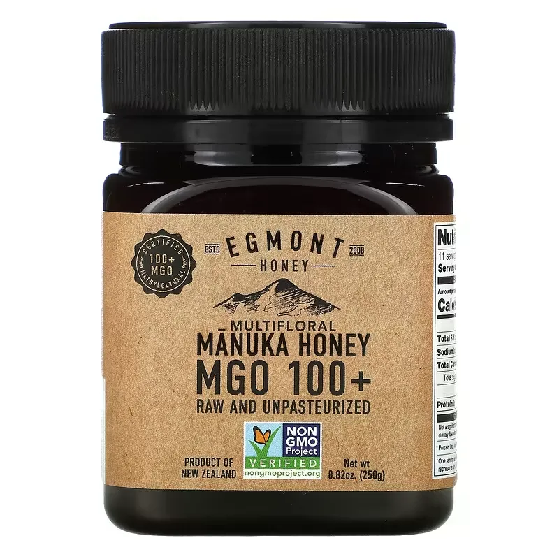 Multifloral Manuka Honey, Raw And Unpasteurized, MGO 100+, 8.82 oz (250 g)