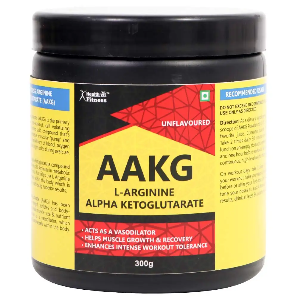 Healthvit AAKG L Arginine Alpha Ketoglutarate,  0.66 lb  Unlfavoured