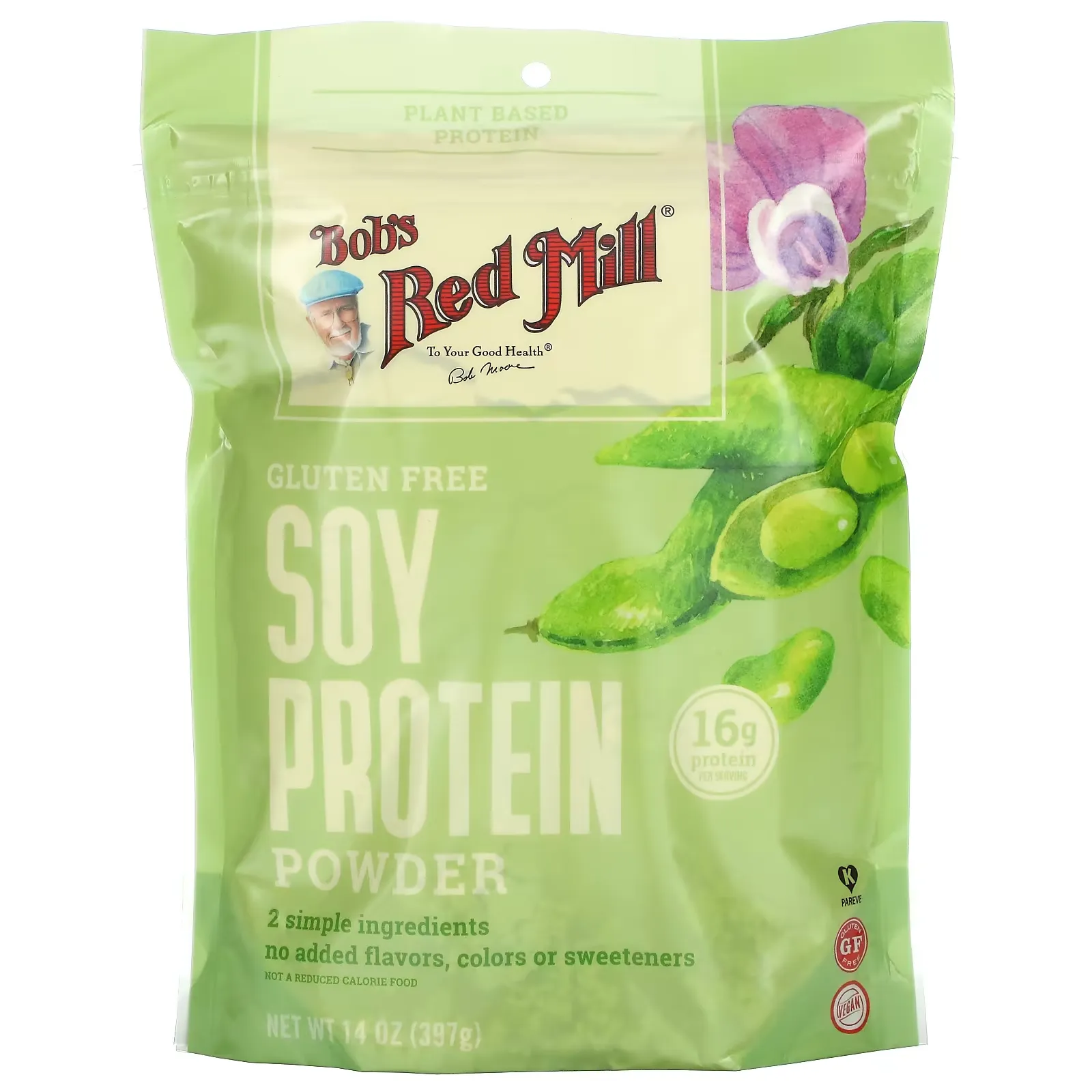 Soy Protein Powder, Gluten Free, 14 oz (397 g)