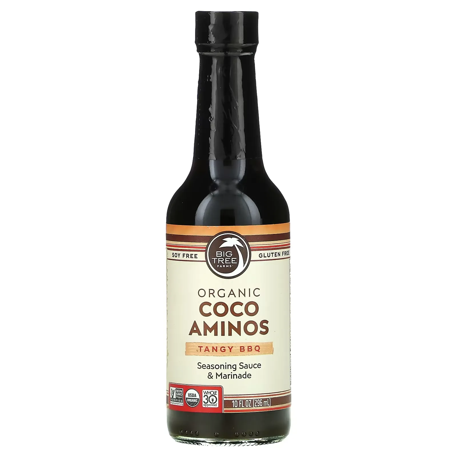 Organic Coco Aminos, Seasoning Sauce & Marinade, Tangy BBQ, 10 fl oz (296 ml)