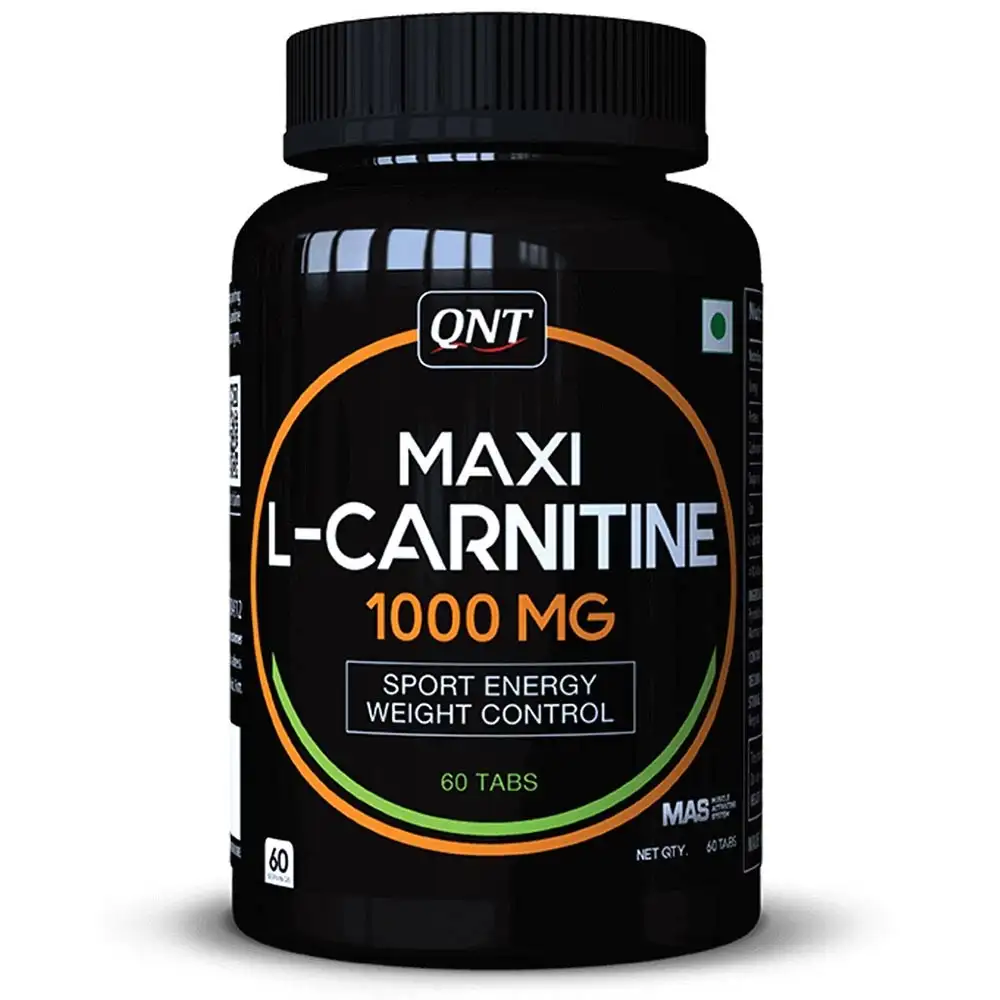 QNT Maxi L-Carnitine 1000 mg,  60 tablet(s)  Unflavoured