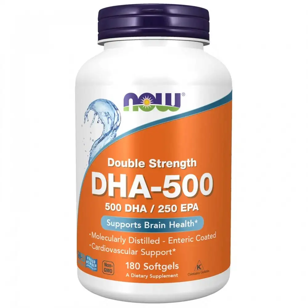 Now DHA-500 Double Strength,  180 softgels