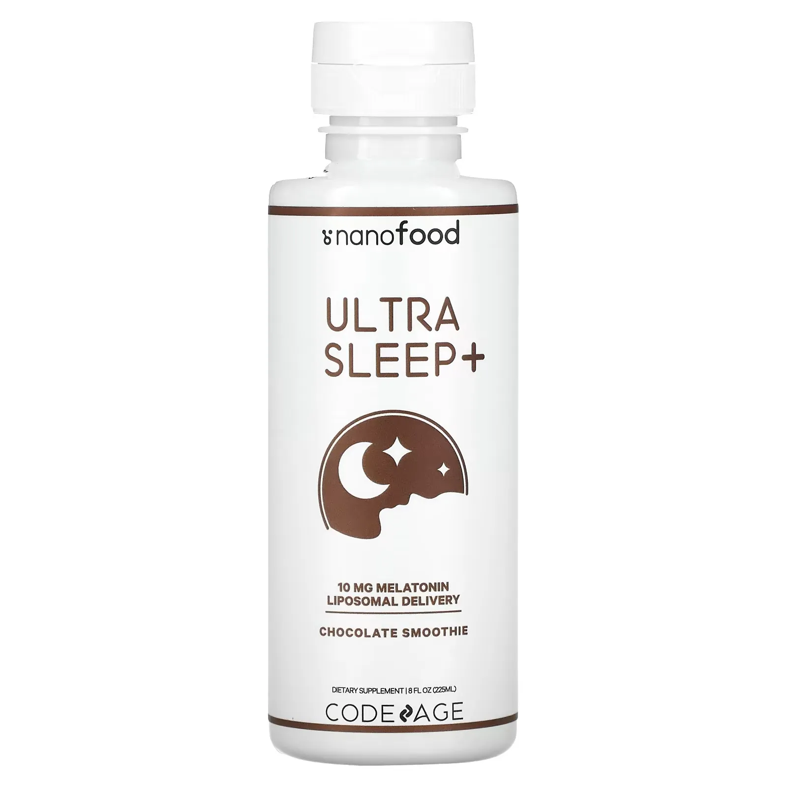 Ultra Sleep +, 10 mg Melatonin, Liposomal Delivery, Chocolate Smoothie, 8 fl oz (225 ml)