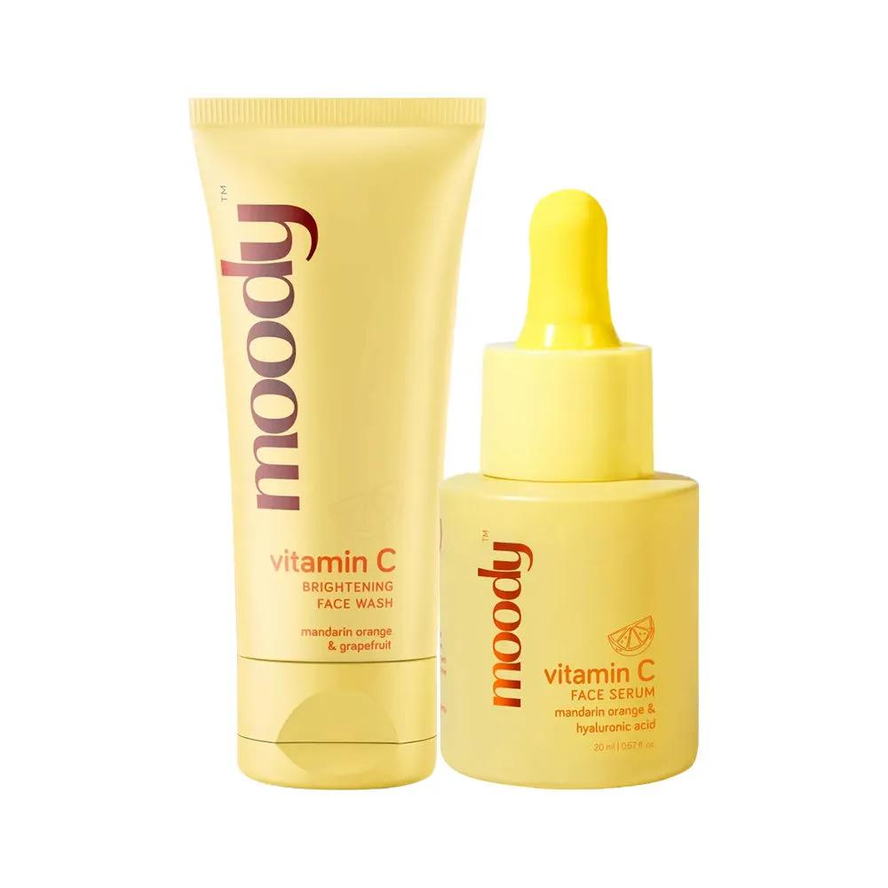 Moody Skincare Basics Duo Vitamin C Face Wash + Face Serum