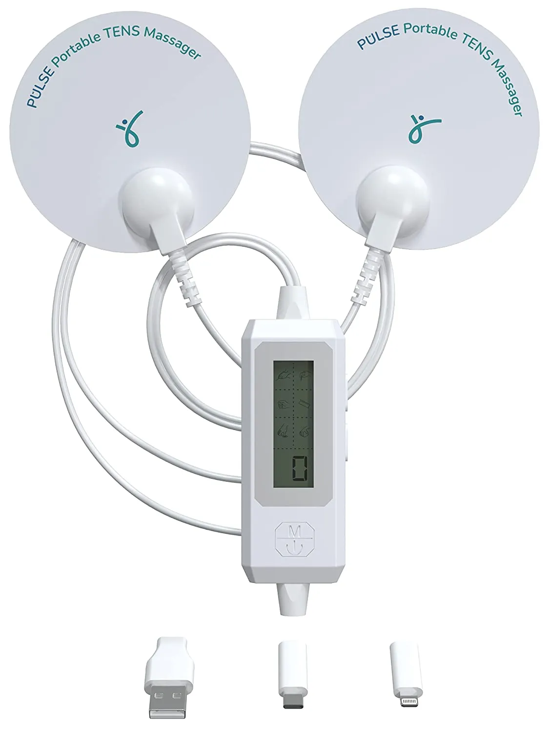 Caresmith Battery Powered Pulse Tens Physiotherapy Massager, White