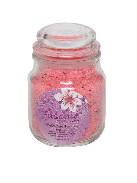 Fuschia Crystal Rose Bath Salt