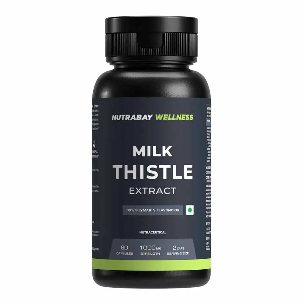 Nutrabay Wellness Milk Thistle Extract,  60 capsules