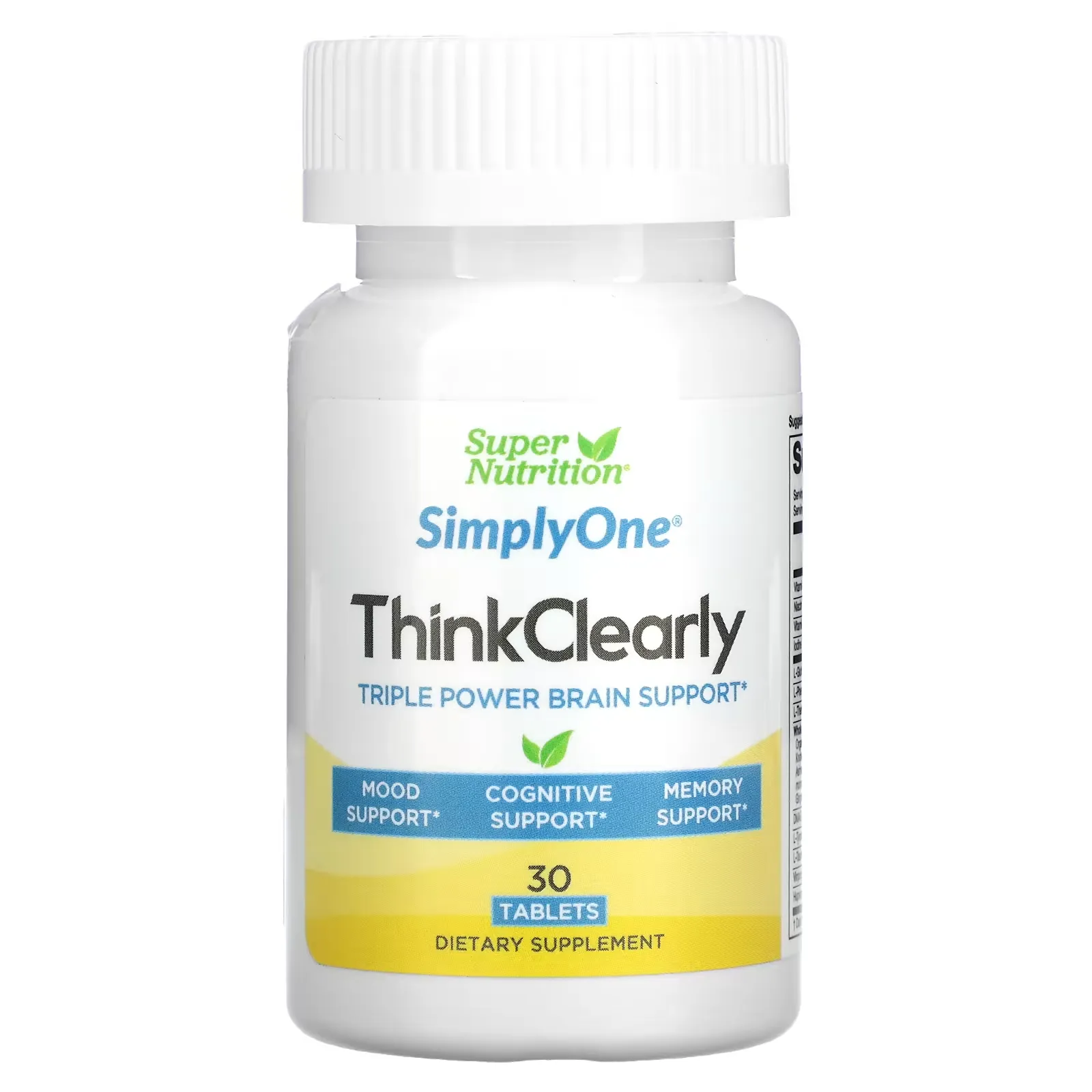 SimplyOne, Think Clearly, 30 Tablets