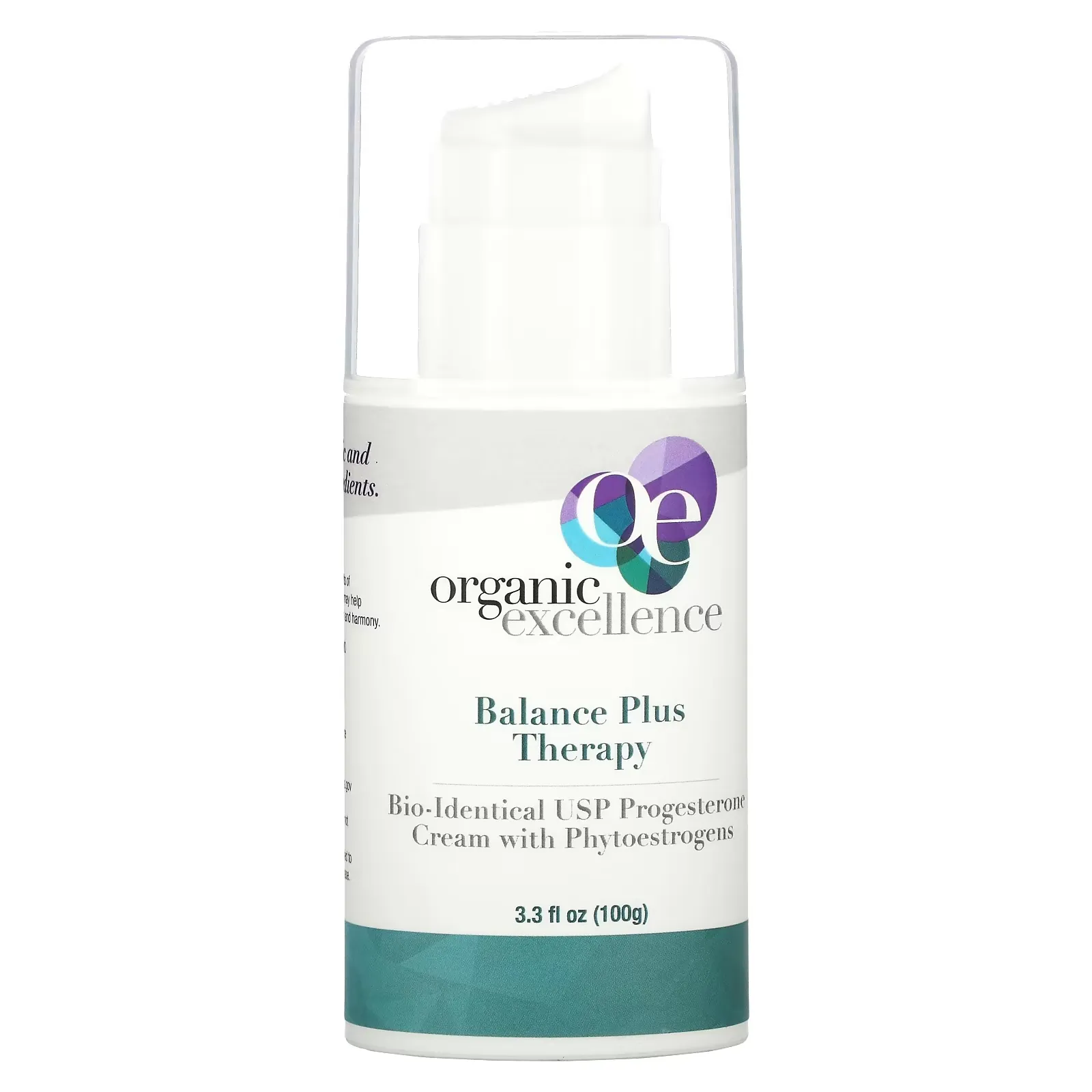 Balance Plus Therapy, Bio-Identical USP Progesterone Cream with Phytoestrogens, 3.3 fl oz (100 g)