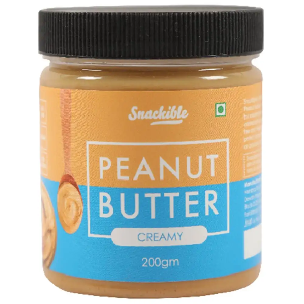 Snackible Peanut Butter,  200 g  Creamy