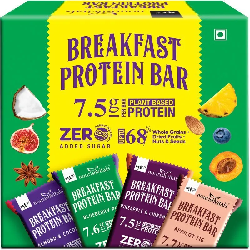 Nourish Vitals Assorted Breakfast Protein Barsvors