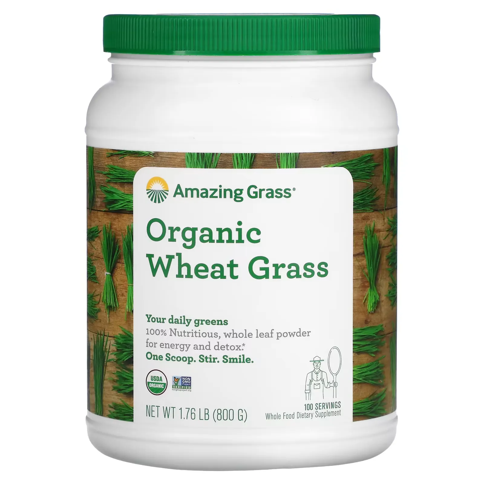 Organic Wheat Grass, 1.76 lb (800 g)