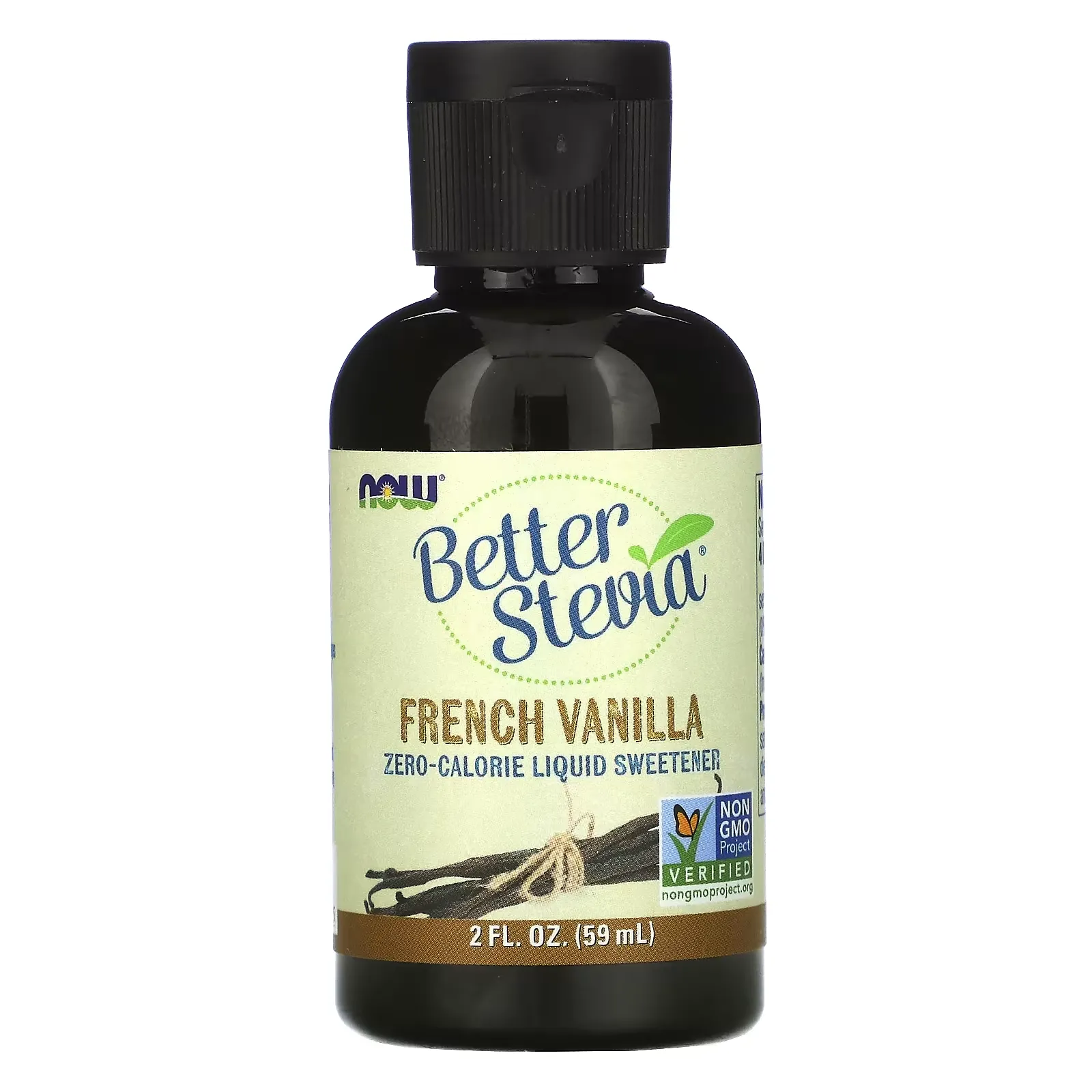 Better Stevia, Zero-Calorie Liquid Sweetener, French Vanilla, 2 fl oz (59 ml)