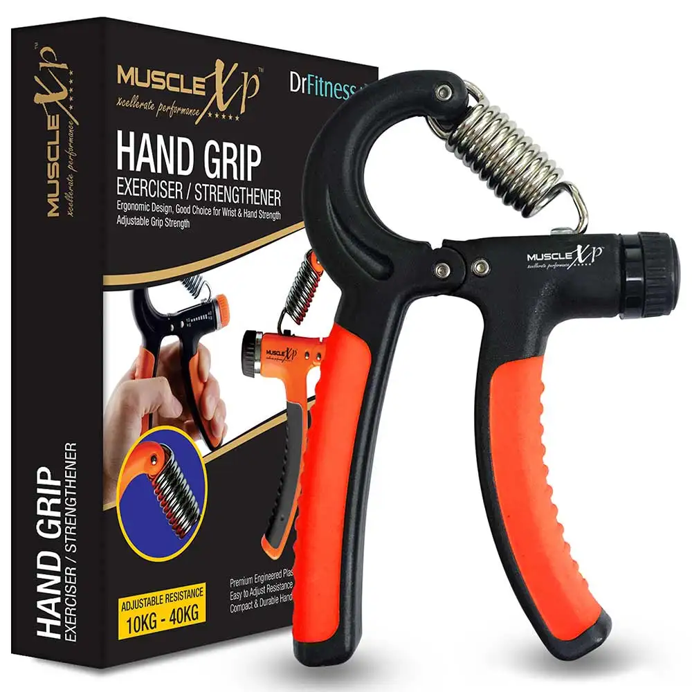 MuscleXP Hand Grip Exerciser,  Black