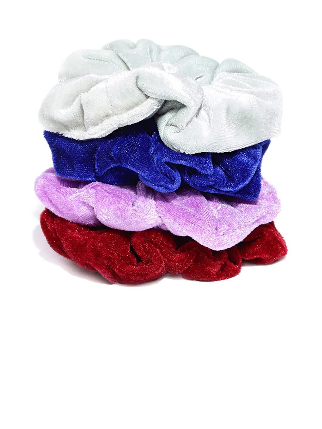 Blueberry Set Of 4 Multi Colour Ponytail Holder