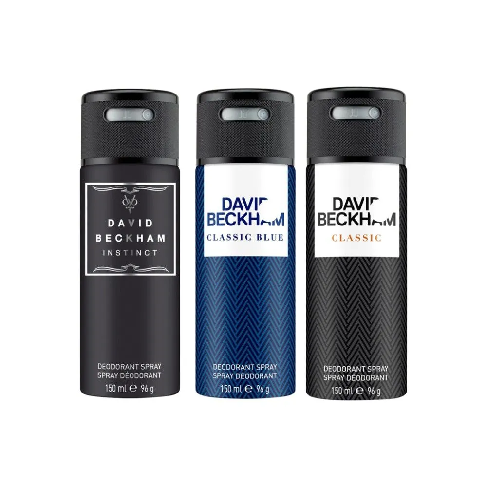 David Beckham Instinct + Classic Blue + Classic Deo Combo Set