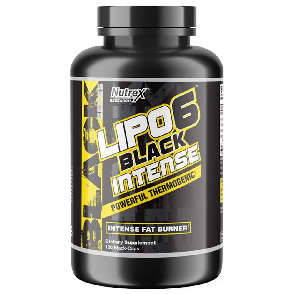 Nutrex Lipo 6 Black Intense Powerful Thermogenic,  120 capsules  Unflavoured