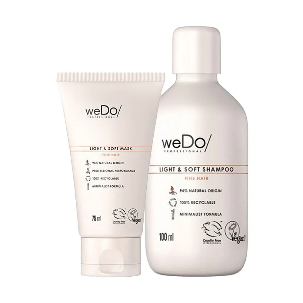 weDo Professional Light & Soft Shampoo Mask Combo For Dry Hair, Anti Frizz, No Sulfates