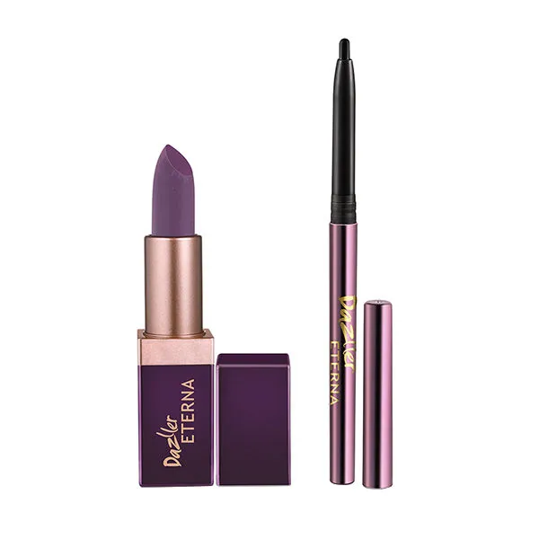 Dazller Eterna Lip Eleganz Lipstick (matte) With Herbals With Free Kajal - M1029