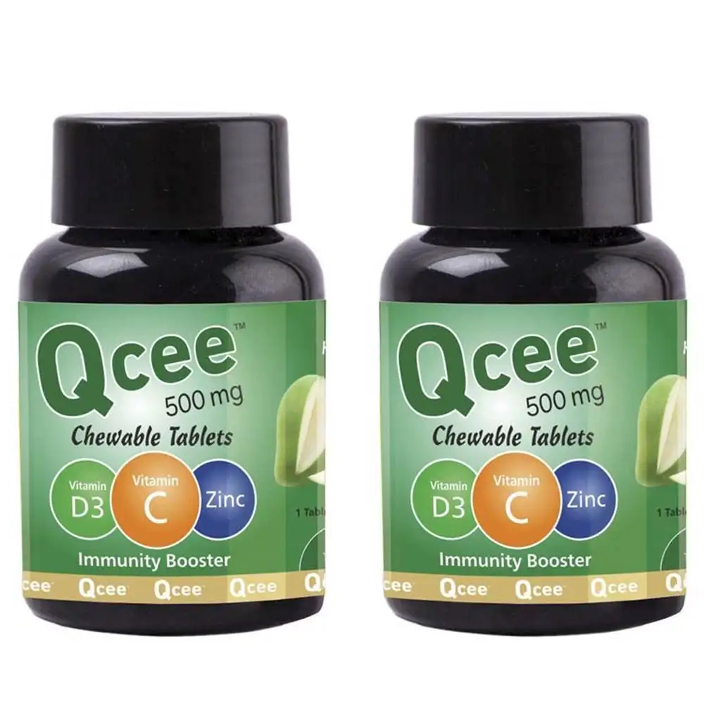 Qcee Immunity Booster,  60 chewable tablet(s)  Delicious Kaccha Aam (Pack of 2)