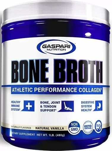 Gaspari Bone Broth, Natural Vanilla, 480 Grams