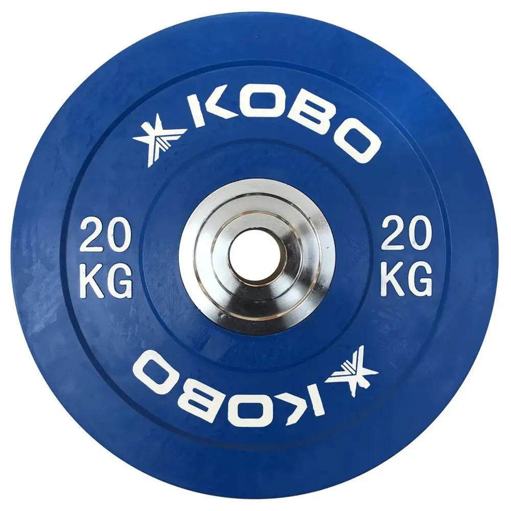 KOBO Bumper Plates 51mm,  Blue  20 kg