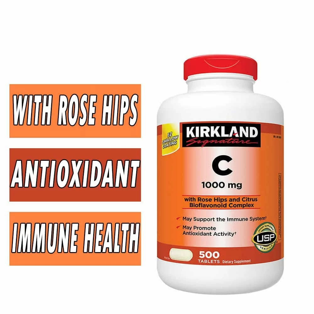 Kirkland Vitamin C - 1000 mg - 500 Tablets