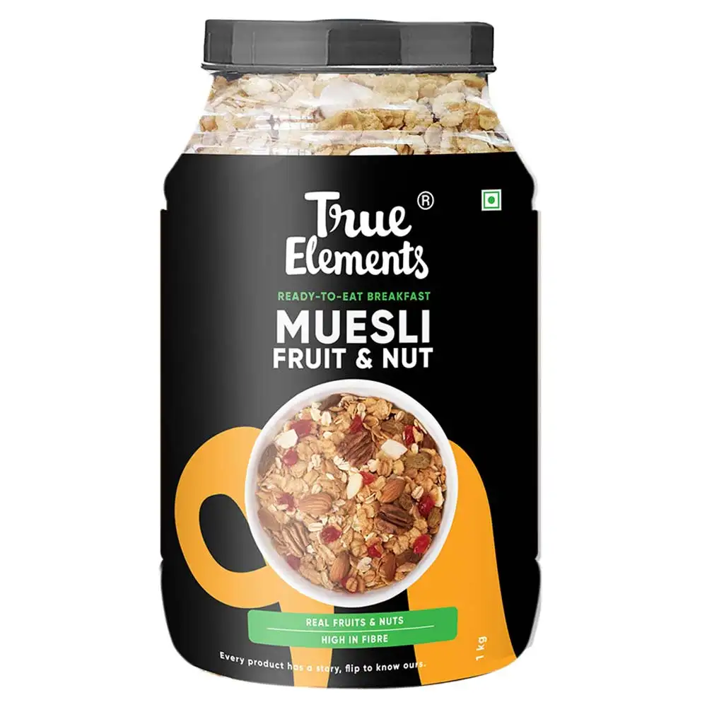 True Elements Fruit And Nut Muesli,  1 kg  Natural