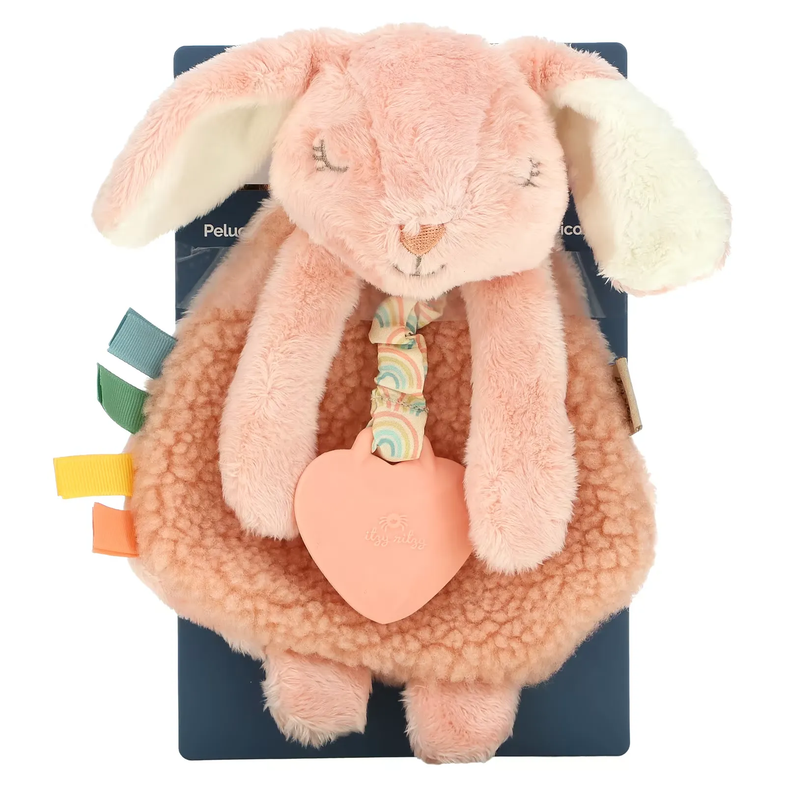 Itzy Lovey, Plush Lovey With Silicone Teether, 0+ Months, Ana The Bunny, 1 Teether