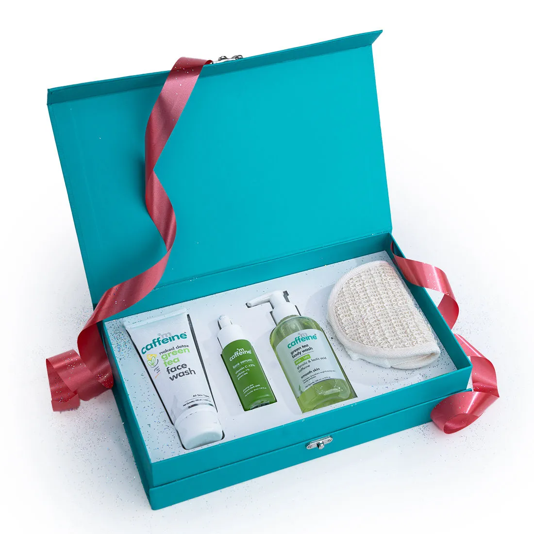 MCaffeine Green Tea Skincare Starter Gift Kit - Premium Valentine's Day Complete Skincare Set