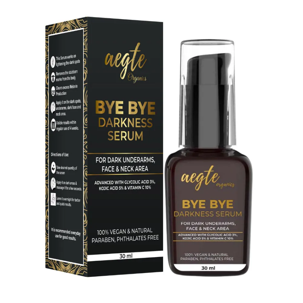 Aegte Bye Bye Darkness Serum for Dark Neck Underarms and Dark Spots