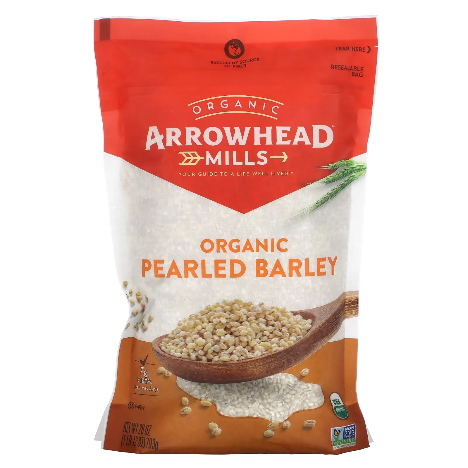 Organic Pearled Barley, 28 oz (793 g)