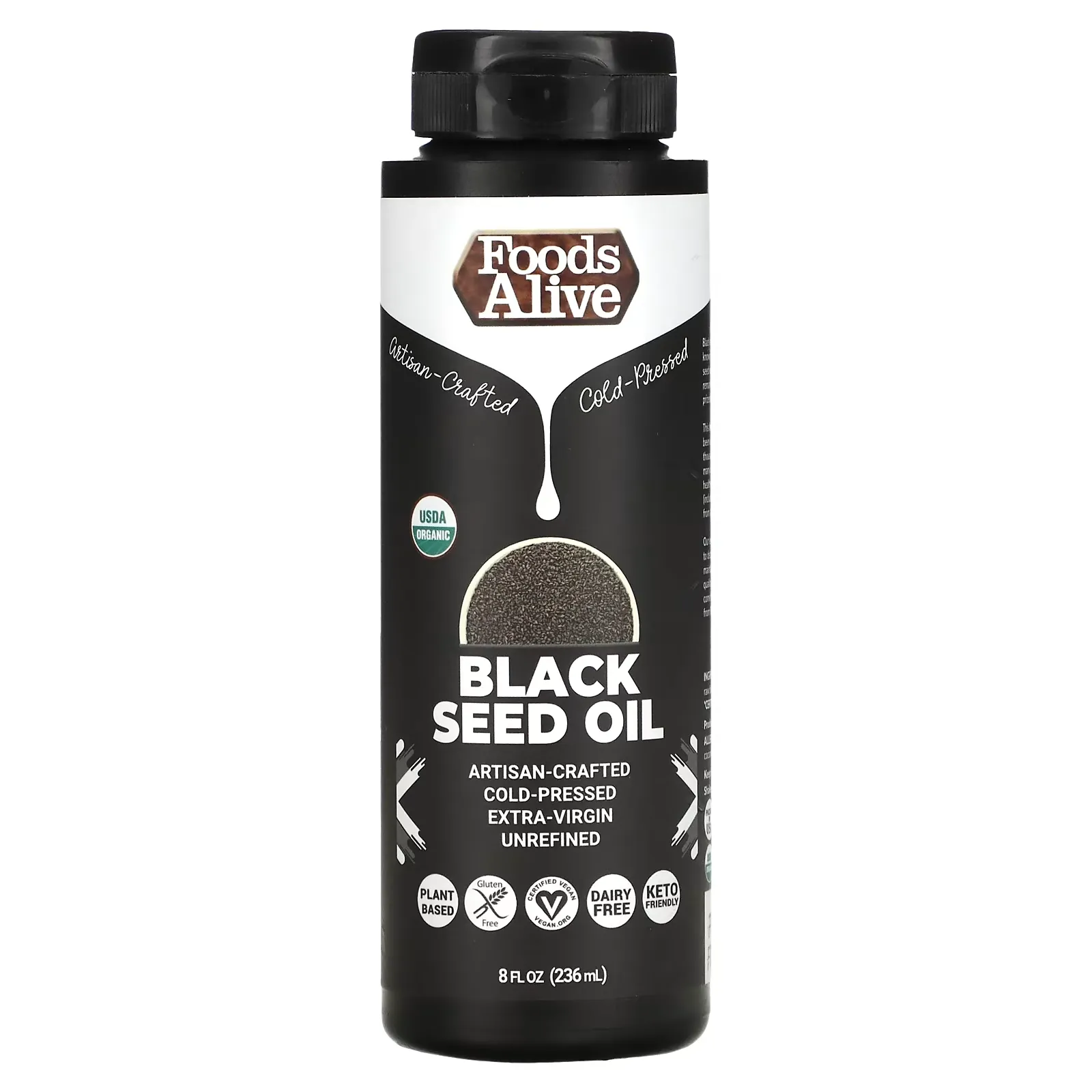 Organic Black Seed Oil, 8 fl oz (236 ml)