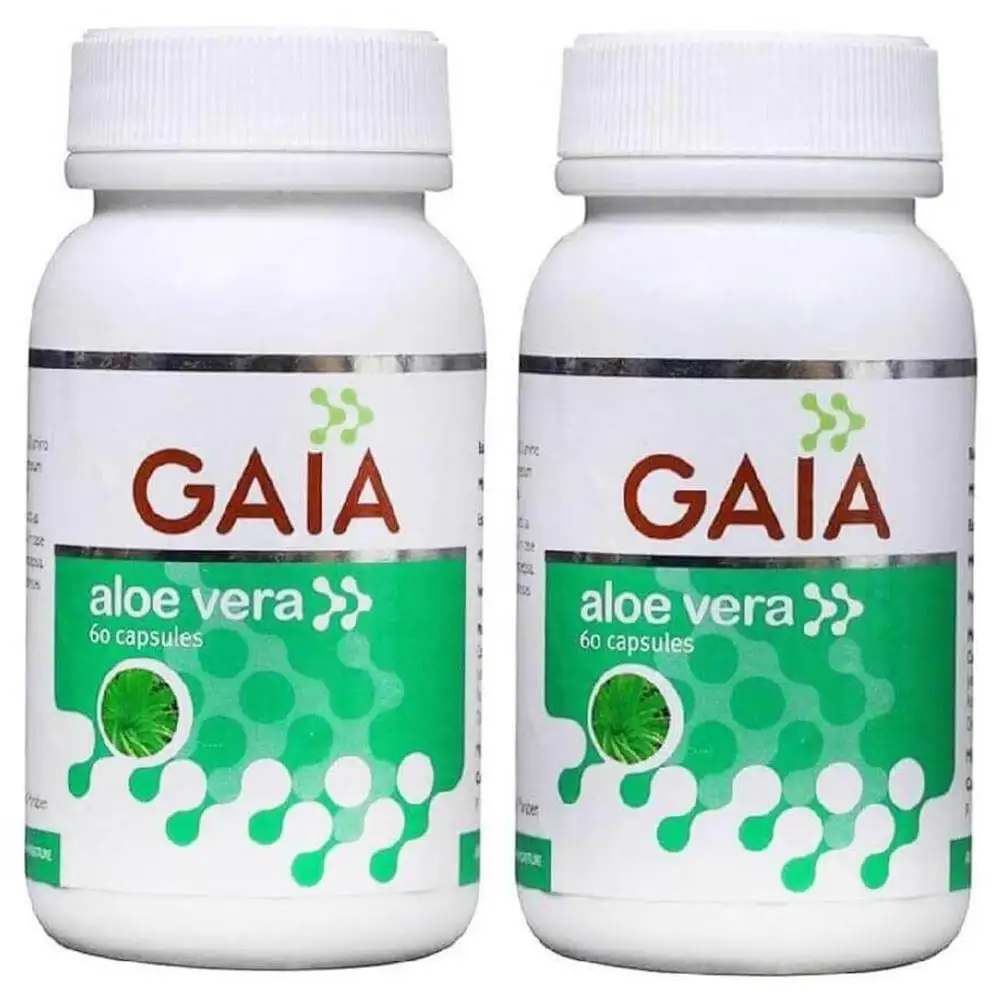 GAIA Aloe Vera (Pack of 2),  60 capsules