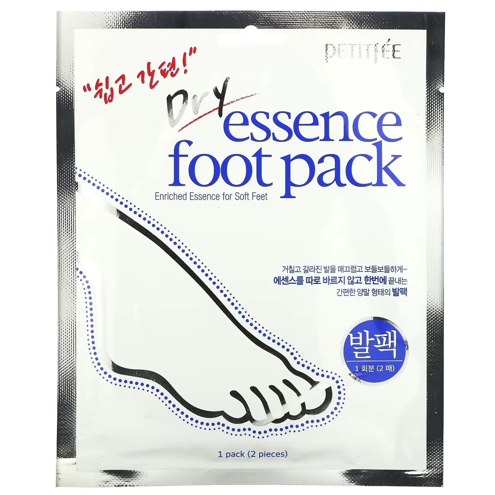 Dry Essence Foot Pack,  1 Pair