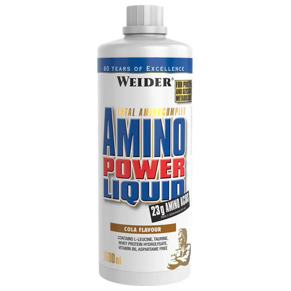 Weider Amino Power Liquid,  1 L  66 Servings  Cola