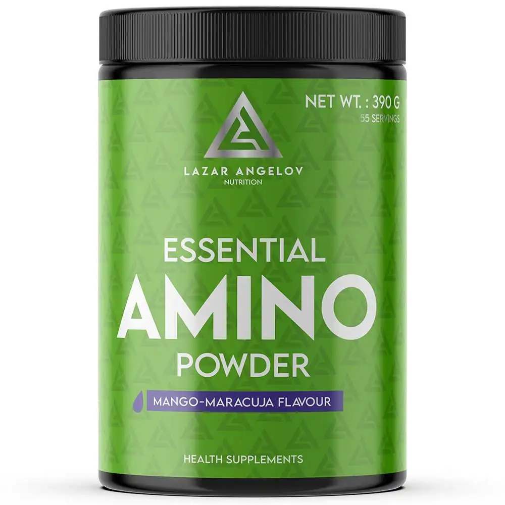 Lazar Angelov Nutrition Essential Amino Powder,  0.85 lb  55 Servings  Mango-Maracuja