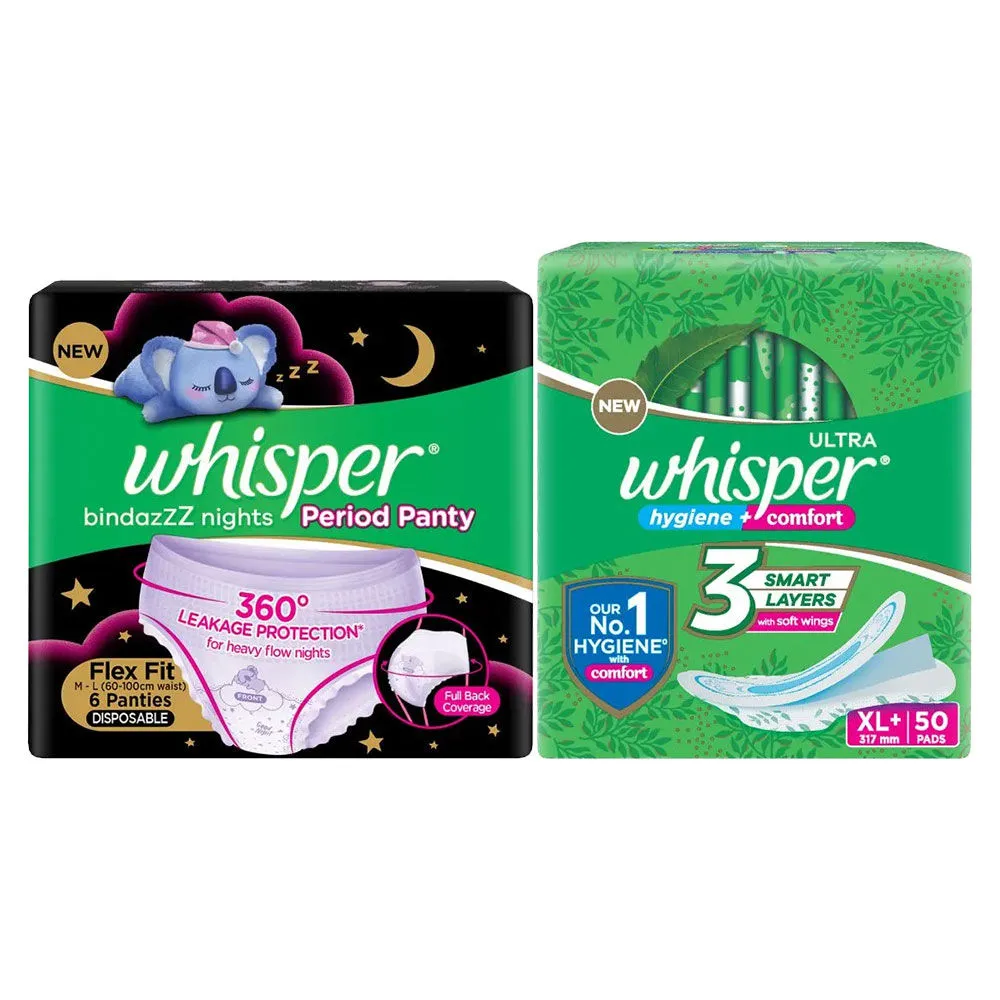 Whisper Complete Protection Day & Night Combo