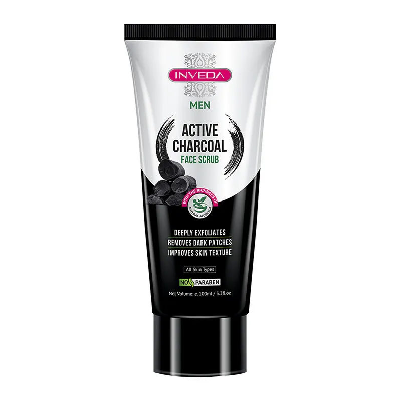 Inveda Men Active Charcoal Face Scrub