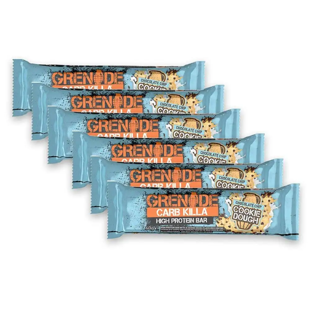 Grenade Carb Killa High Protein Bar,  6 bar(s)  Chocolate Chip Cookie Dough