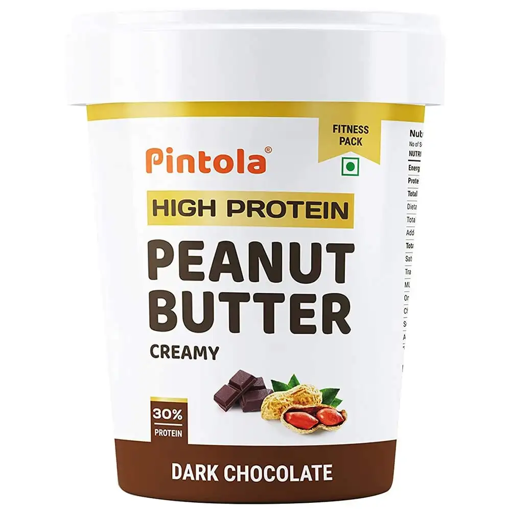 Pintola High Protein Peanut Butter,  0.510 kg  Dark Chocolate Creamy